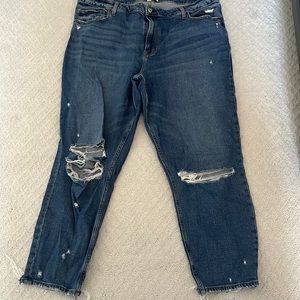 Abercrombie - never worn- Mom High Rise Jeans- 20 Long